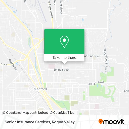 Senior Insurance Services map