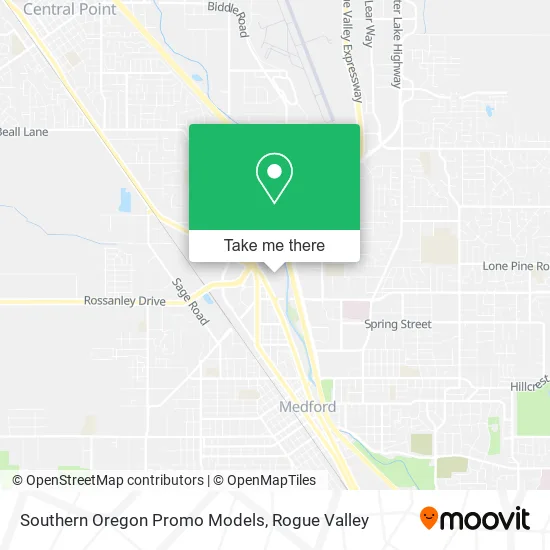 Southern Oregon Promo Models map