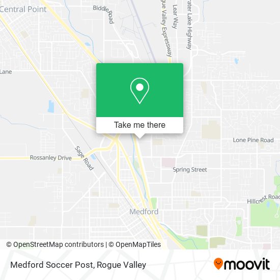 Mapa de Medford Soccer Post