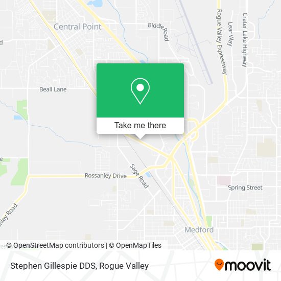 Mapa de Stephen Gillespie DDS