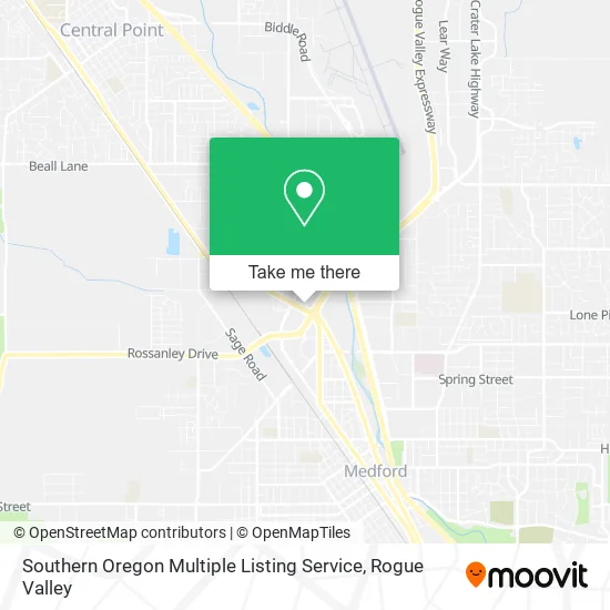 Southern Oregon Multiple Listing Service map