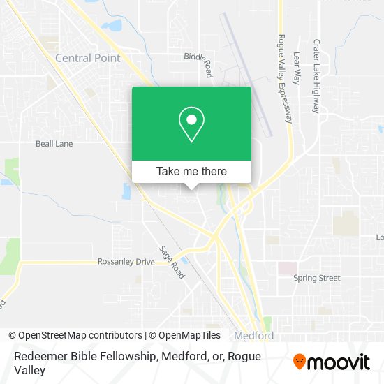 Redeemer Bible Fellowship, Medford, or map