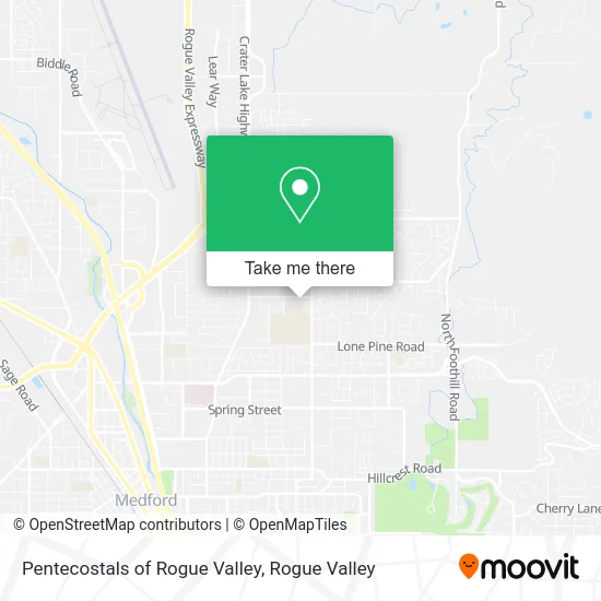 Pentecostals of Rogue Valley map