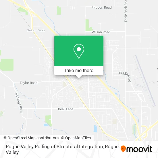 Mapa de Rogue Valley Rolfing of Structural Integration