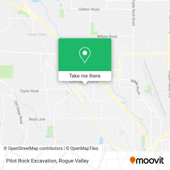 Pilot Rock Excavation map