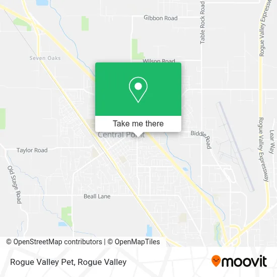 Rogue Valley Pet map