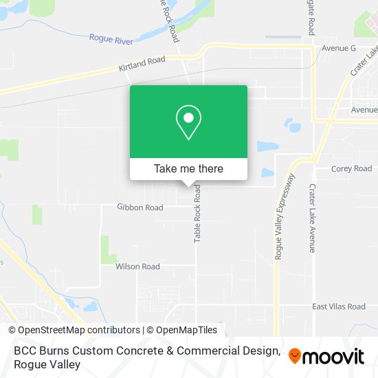 BCC Burns Custom Concrete & Commercial Design map