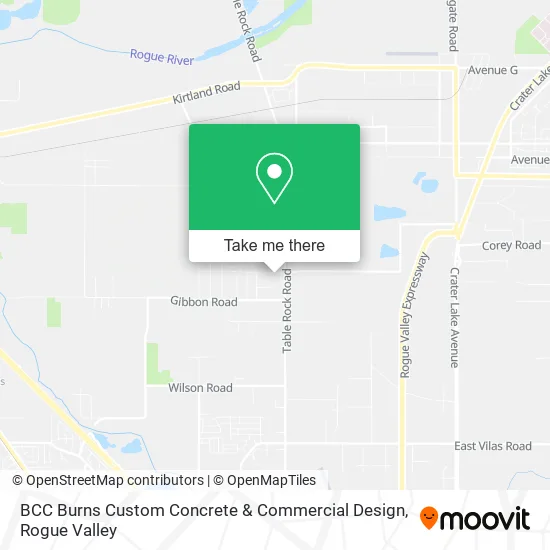 BCC Burns Custom Concrete & Commercial Design map