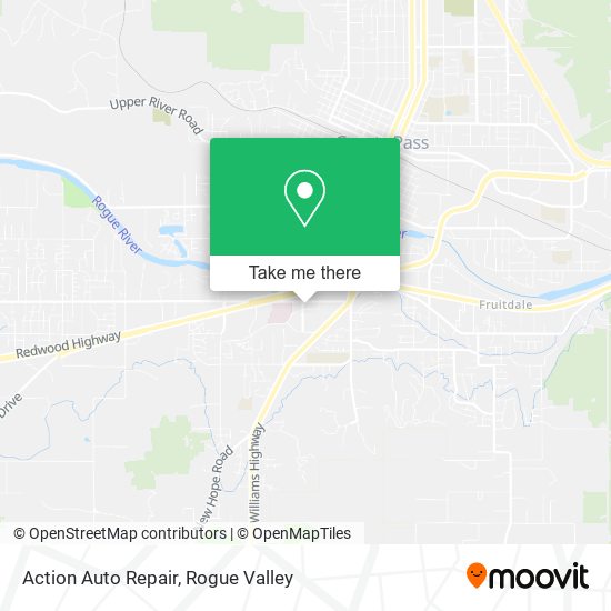 Action Auto Repair map
