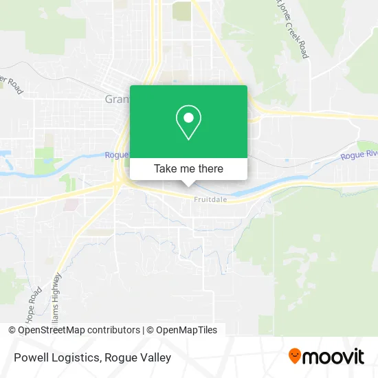 Powell Logistics map