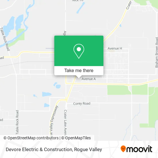 Devore Electric & Construction map