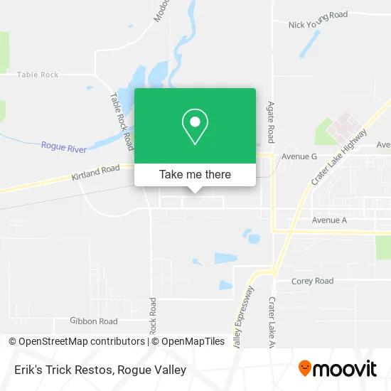 Erik's Trick Restos map