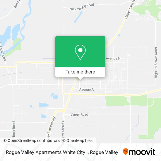 Rogue Valley Apartments White City I map