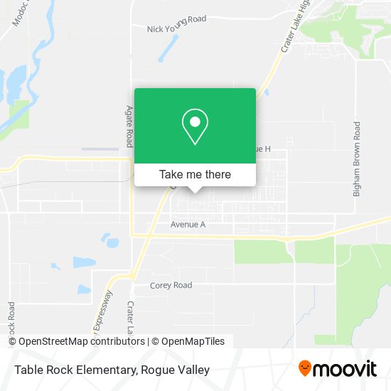 Mapa de Table Rock Elementary