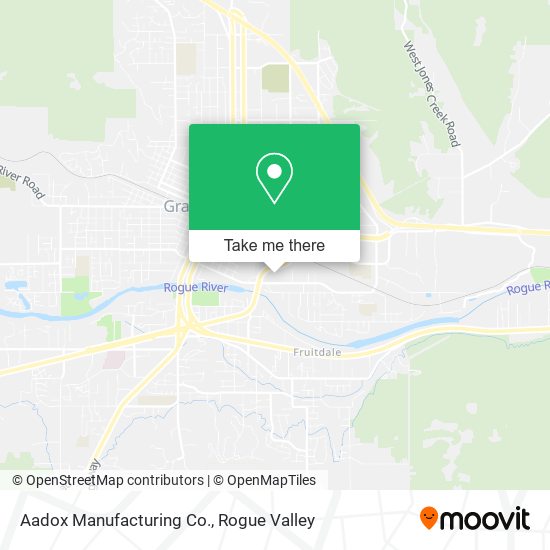 Aadox Manufacturing Co. map