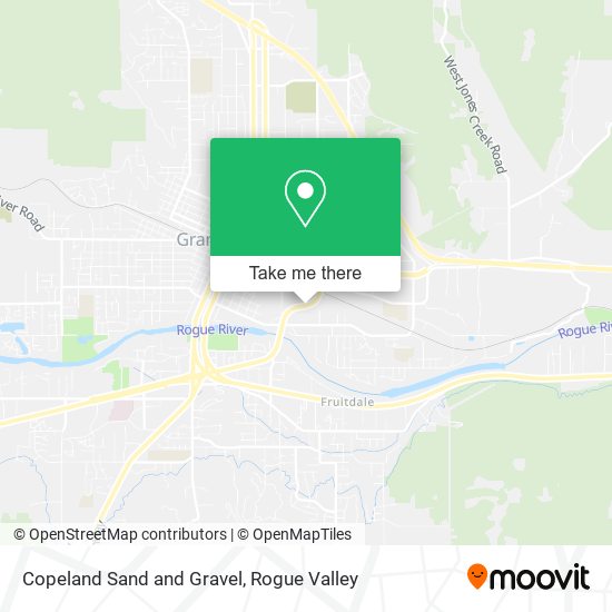 Copeland Sand and Gravel map