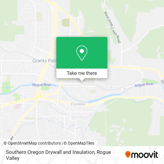 Southern Oregon Drywall and Insulation map