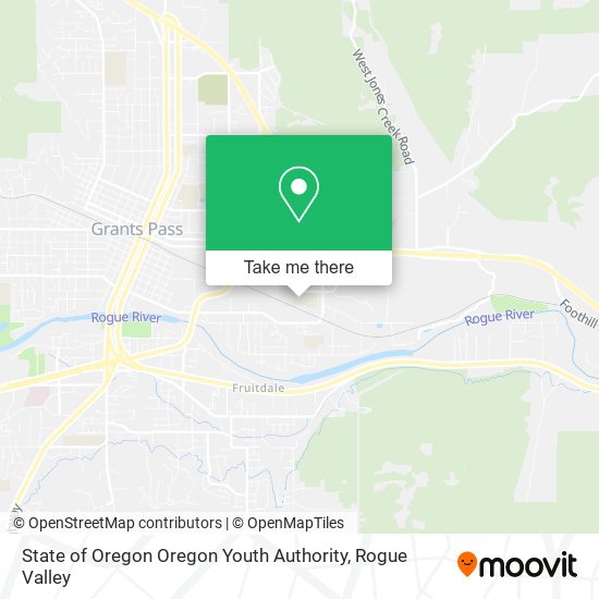 Mapa de State of Oregon Oregon Youth Authority