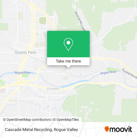 Mapa de Cascade Metal Recycling