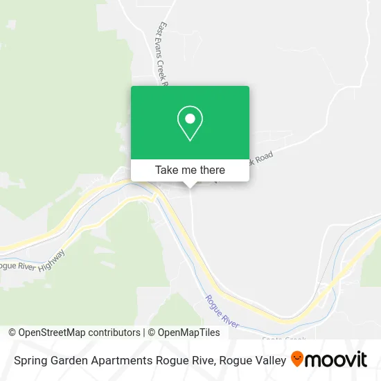 Spring Garden Apartments Rogue Rive map