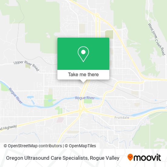 Mapa de Oregon Ultrasound Care Specialists