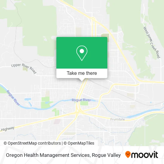 Oregon Health Management Services map