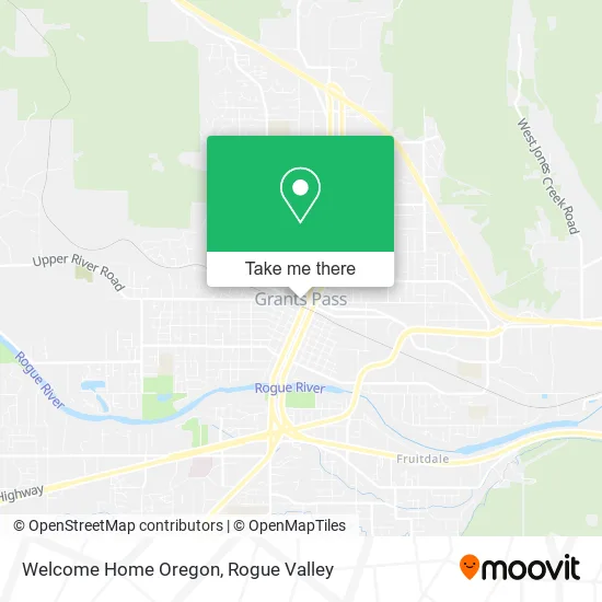 Welcome Home Oregon map