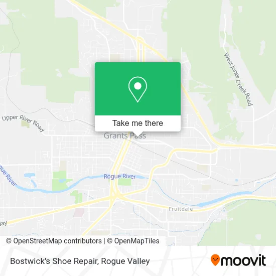 Bostwick's Shoe Repair map