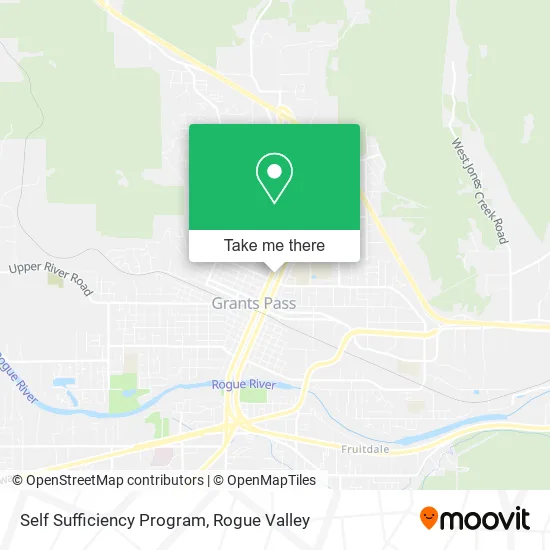 Self Sufficiency Program map