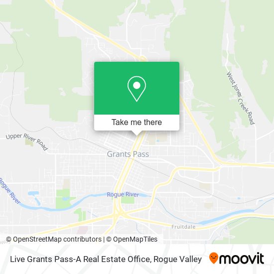 Mapa de Live Grants Pass-A Real Estate Office