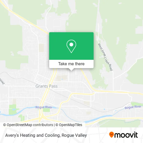 Mapa de Avery's Heating and Cooling