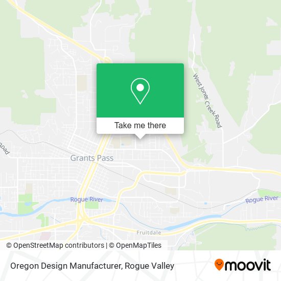 Oregon Design Manufacturer map