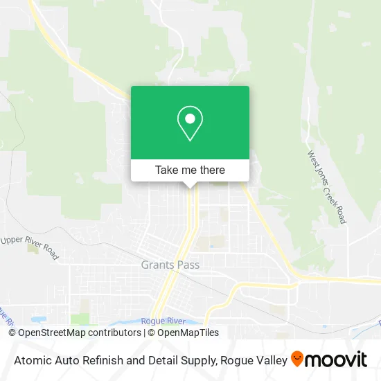 Atomic Auto Refinish and Detail Supply map