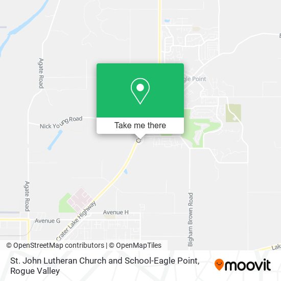St. John Lutheran Church and School-Eagle Point map