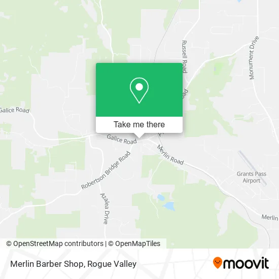 Merlin Barber Shop map