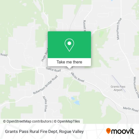 Mapa de Grants Pass Rural Fire Dept