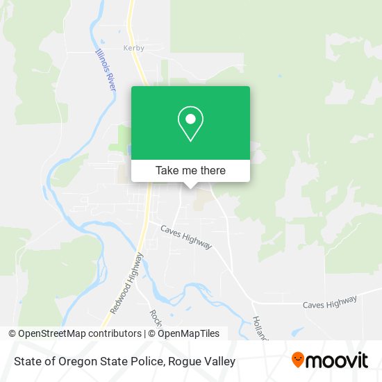 Mapa de State of Oregon State Police