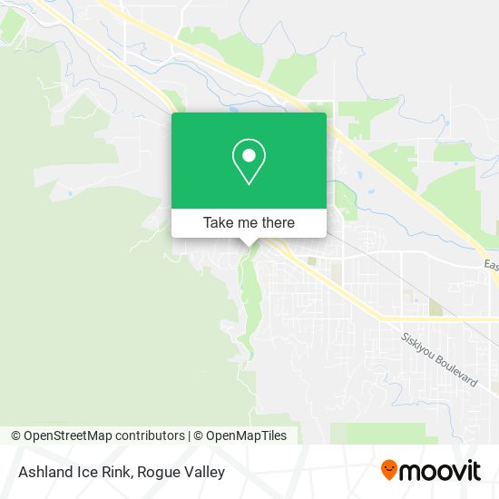 Mapa de Ashland Ice Rink