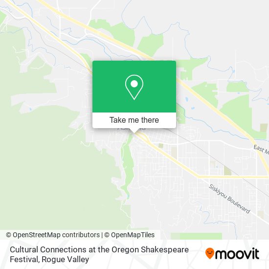 Cultural Connections at the Oregon Shakespeare Festival map