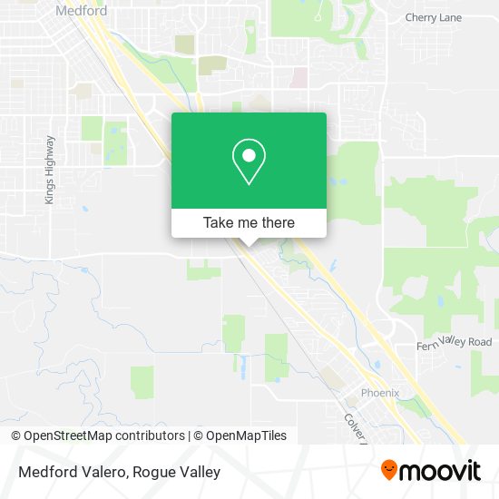 Medford Valero map