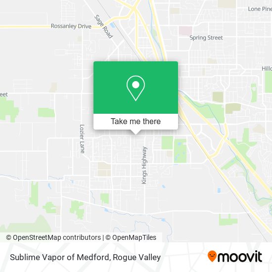 Mapa de Sublime Vapor of Medford