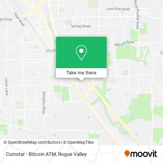 Mapa de Coinstar - Bitcoin ATM