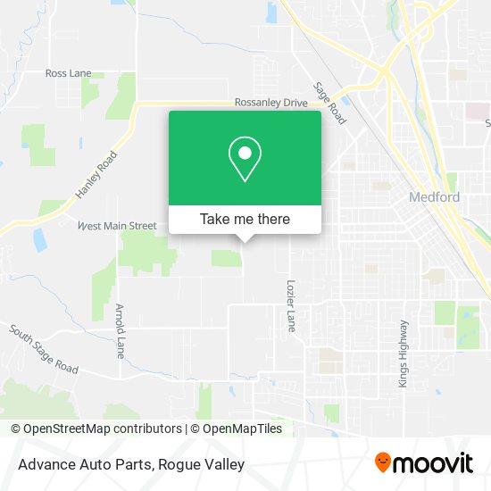 Advance Auto Parts map