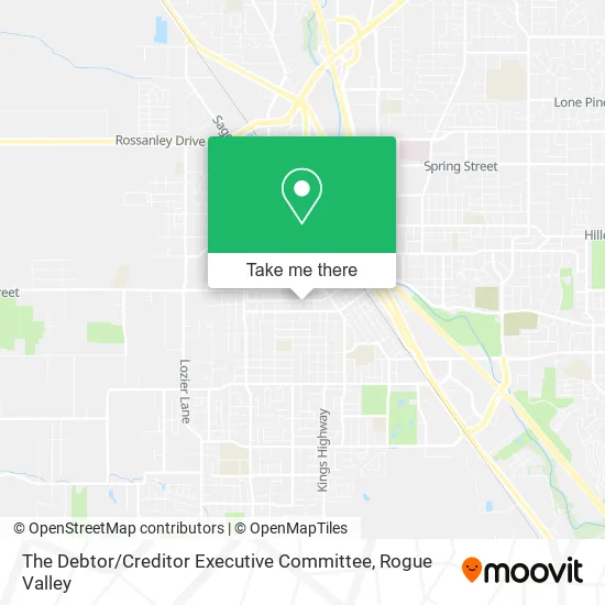 The Debtor / Creditor Executive Committee map