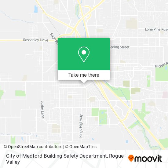 City of Medford Building Safety Department map