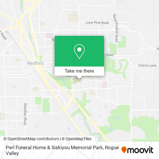 Mapa de Perl Funeral Home & Siskiyou Memorial Park