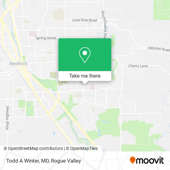 Todd A Winter, MD map