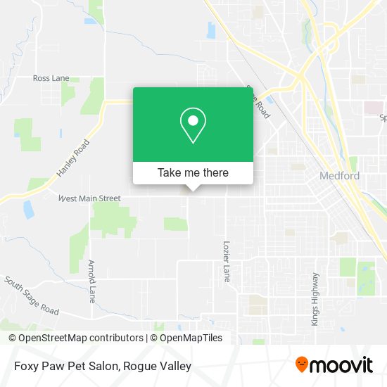 Mapa de Foxy Paw Pet Salon