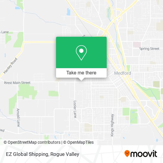 EZ Global Shipping map