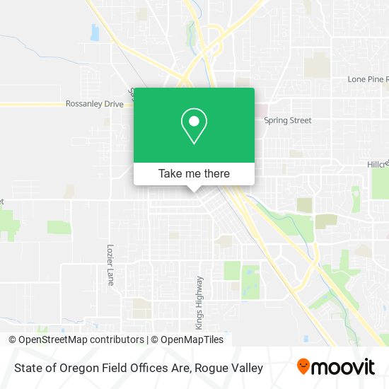 State of Oregon Field Offices Are map